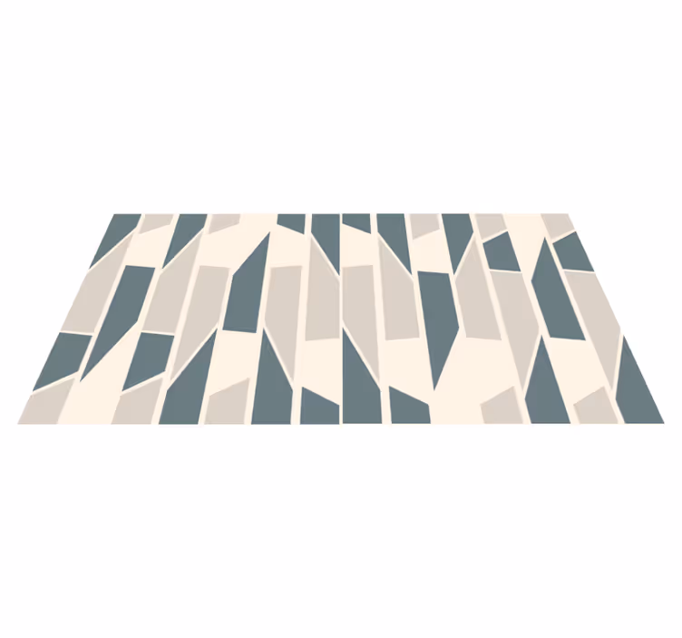 Passatoia in vinile stile ceramiche geometriche - TenStickers