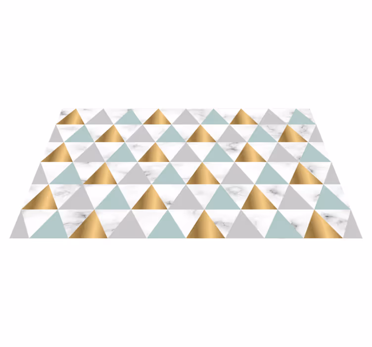Tappeto vinile geometrico triade geometrica - TenStickers