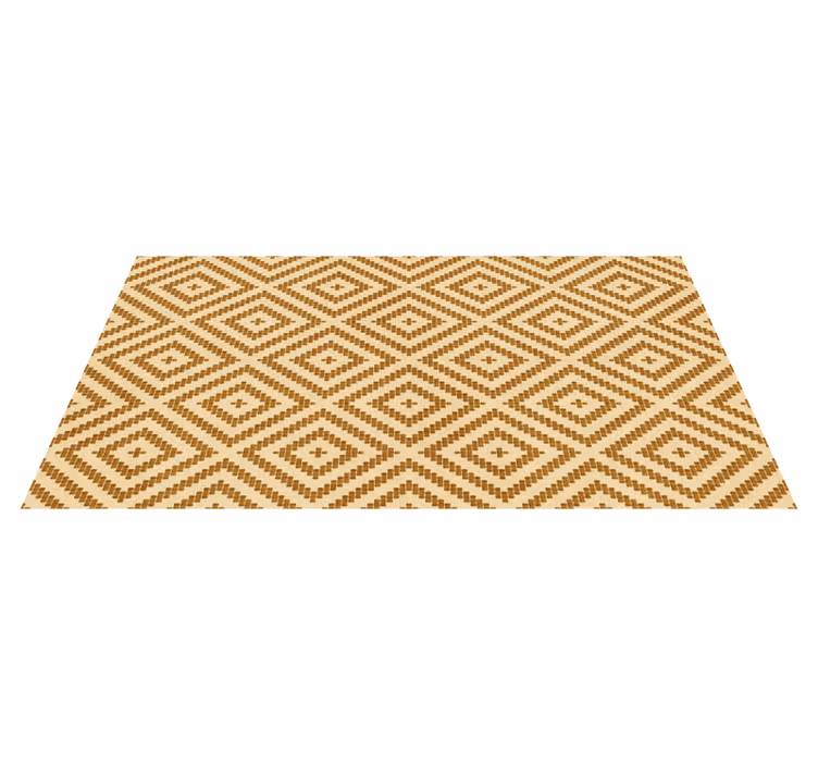 Tappeto vinile geometrico stile con texture a diamante - TenStickers