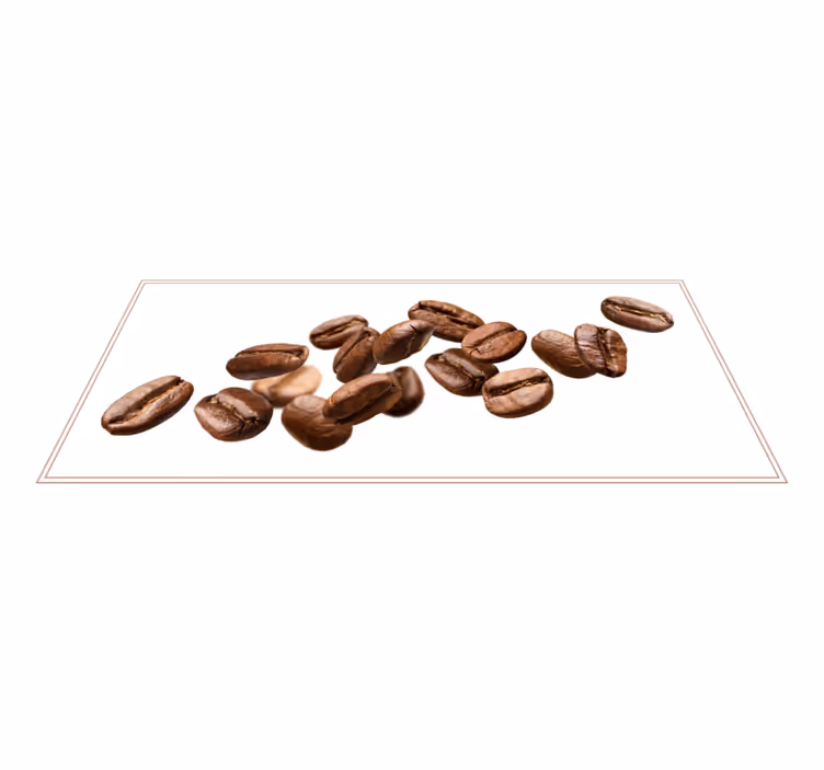Tappeto pvc cucina sentiero dei chicchi di caffè - TenStickers
