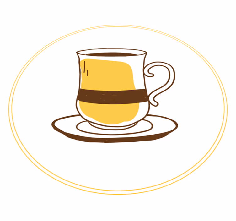 Tappeto pvc cucina illustrazione vetro espresso - TenStickers