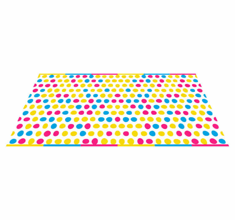 Tappeto vinile strisce matrice a pois - TenStickers