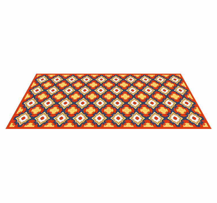 Tappeto vinile mosaico corridore di mosaico intricato - TenStickers