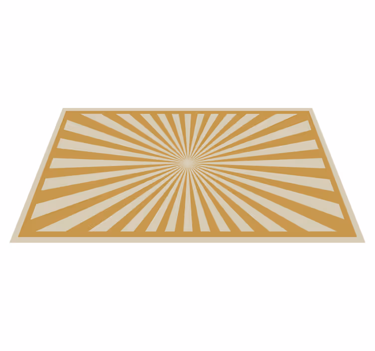 Tappeto vinile geometrico modello di scoppio radiante - TenStickers