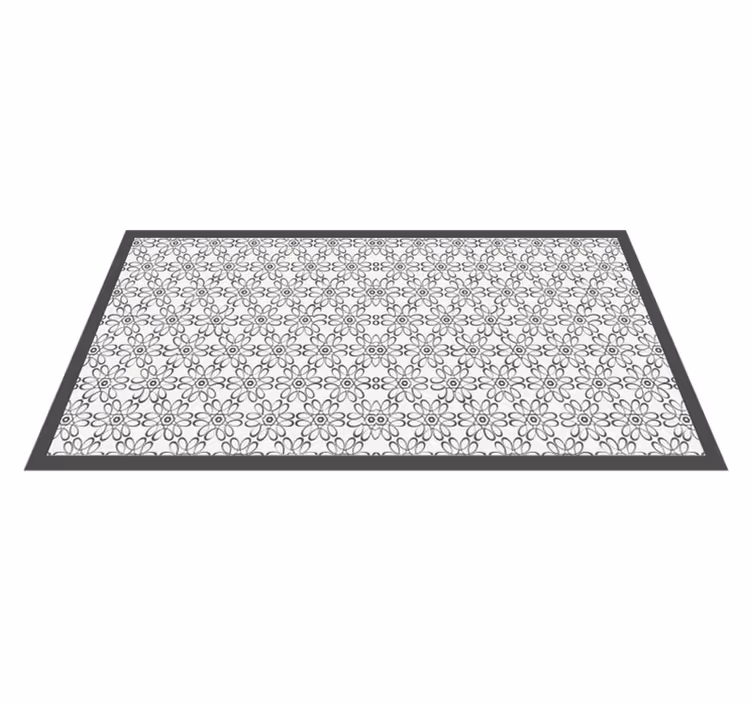 Tappeto vinile fiori runner con fantasia floreale - TenStickers