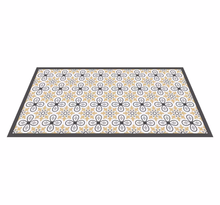 Tappeto vinile geometrico armonia geometrica floreale - TenStickers