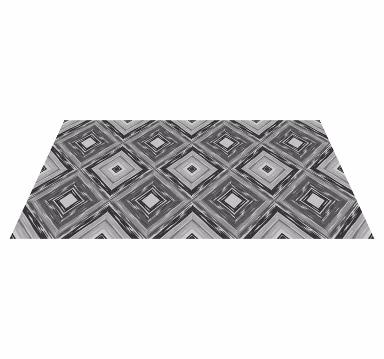 Tappeto vinile geometrico illusione del diamante - TenStickers