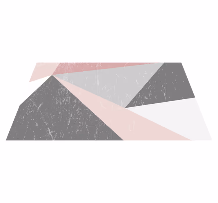 Tappeto vinile geometrico sovrapposizione forme - TenStickers