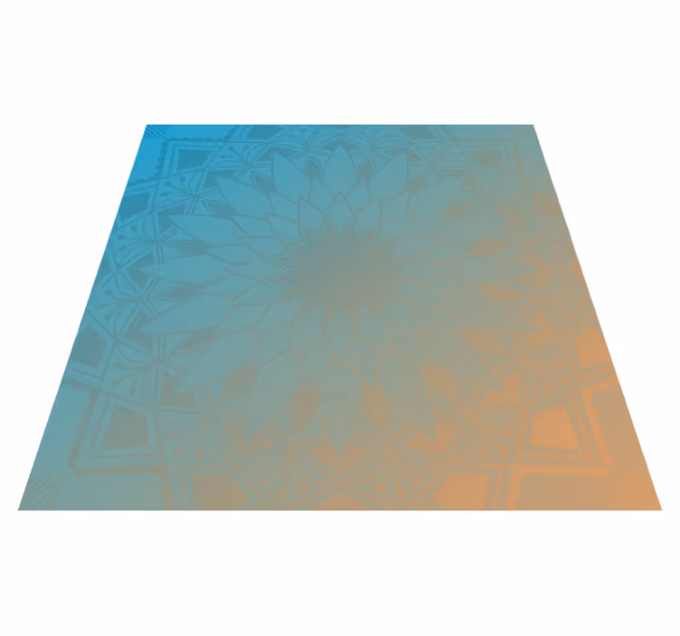 Tappeto vinile Mandala gradiente mandala - TenStickers