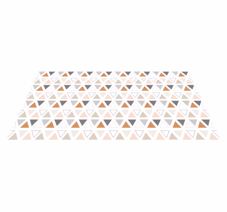 Tappeto vinile geometrico disegno a motivo triangolare - TenStickers