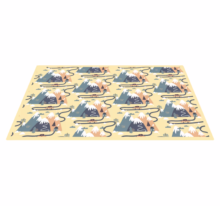 Tappeto vinile per bambini fauna montana - TenStickers