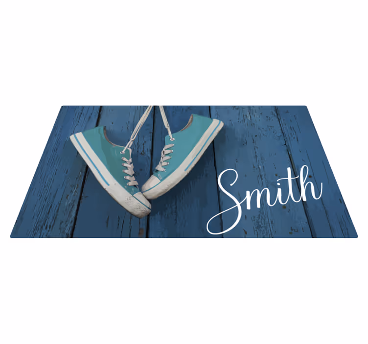 Tappeto vinile motivi personalizzazione sneakers - TenStickers
