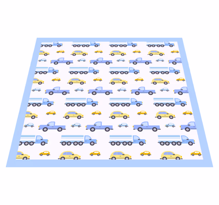 Tappeto vinile per bambini tema del traffico giocoso - TenStickers