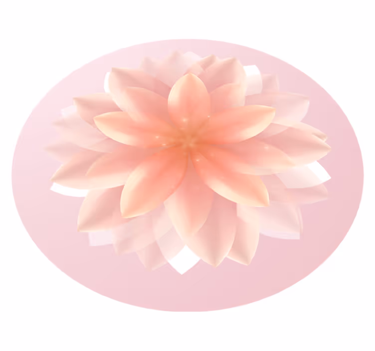 Tappeto vinile fiori centrotavola floreale - TenStickers