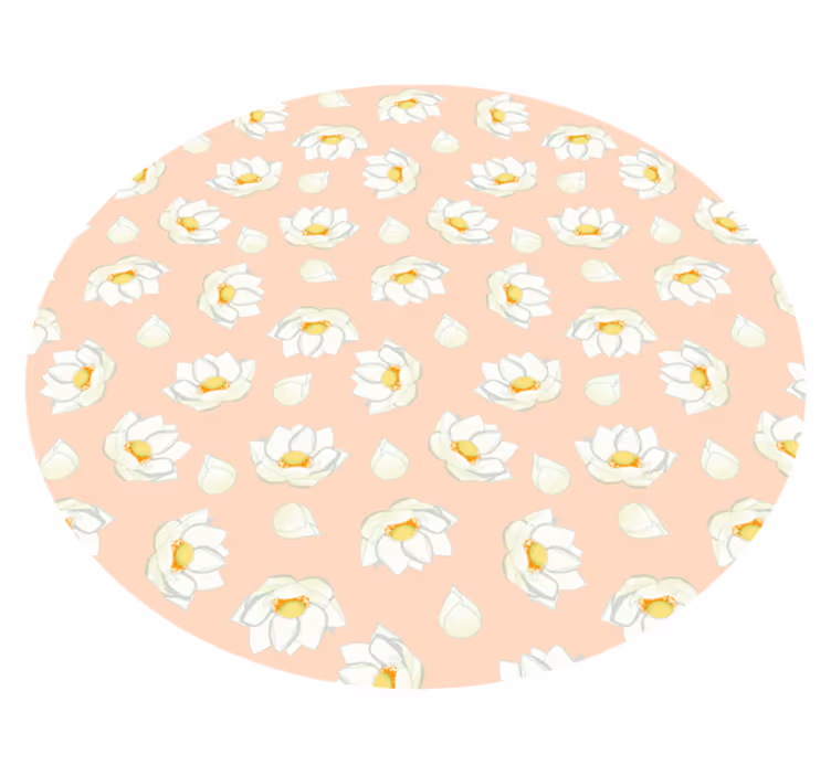 Tappeto vinile fiori fiore floreale - TenStickers