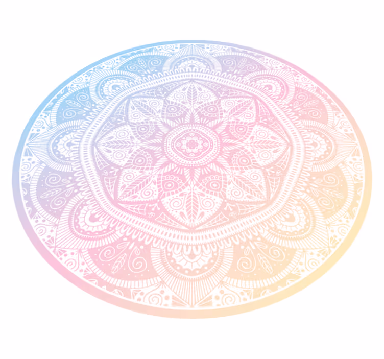 Tappeti in vinile Mandala Intricato motivo a mandala - TenStickers
