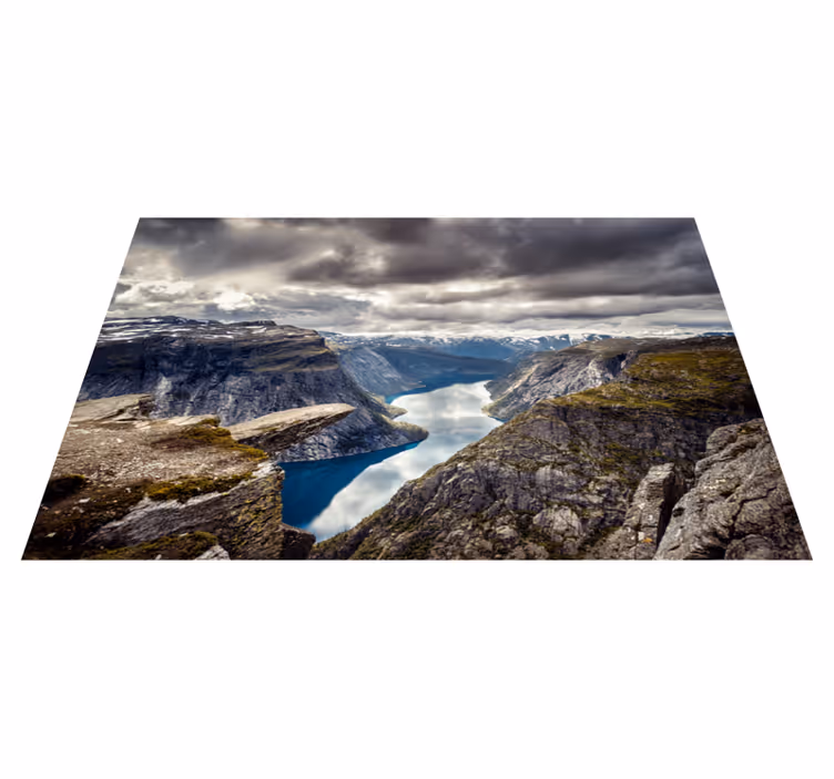 Tappeto vinile natura paesaggio aereo - TenStickers