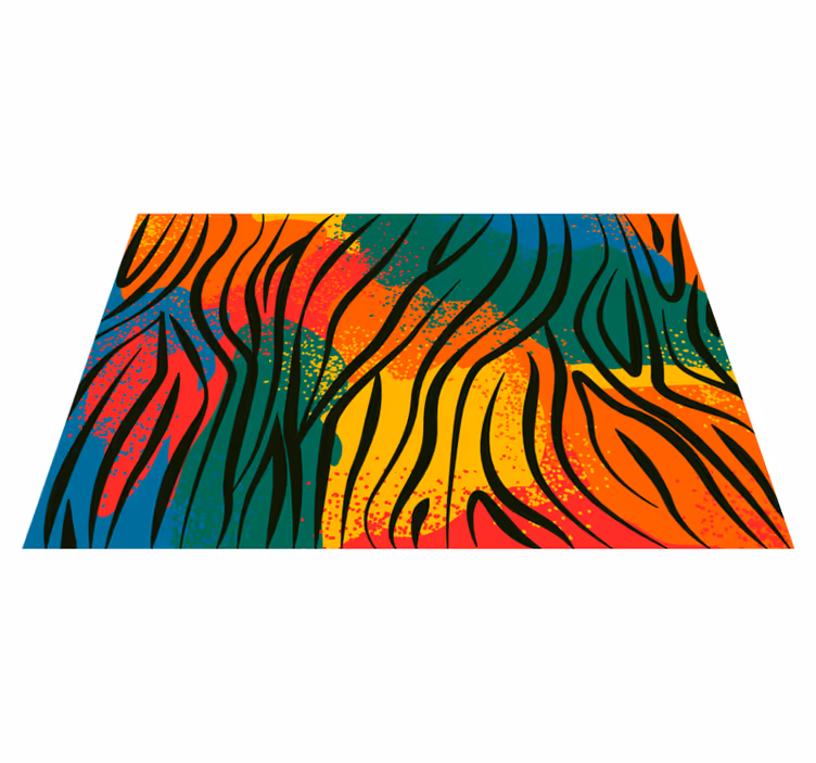 Tappeto vinile natura motivo naturale colorato - TenStickers