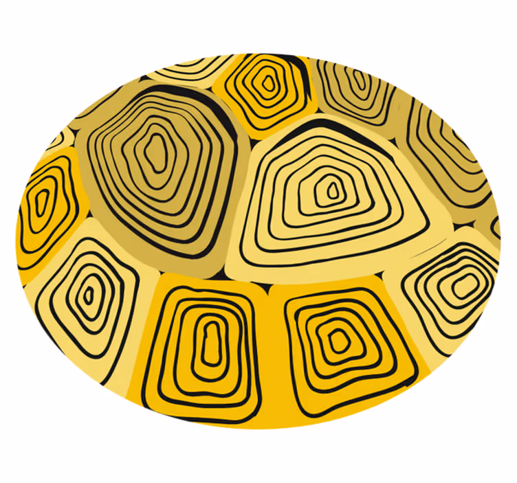 Tappeto vinile geometrico astrazione concentrica - TenStickers