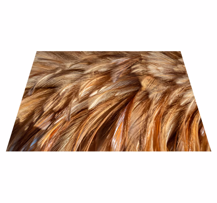 Tappeto in vinile stampa animale Soffici piume  - TenStickers