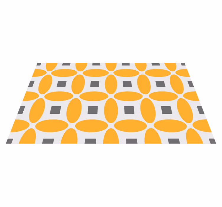 Tappeto vinile geometrico cerchi geometrici - TenStickers