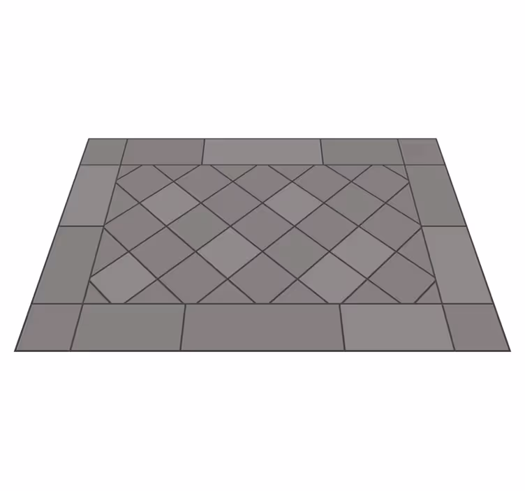 Tappeto vinile piastrelle geometrie piastrellate - TenStickers