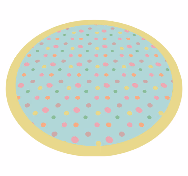 Tappeto in vinile soggiorno puntini vibranti - TenStickers
