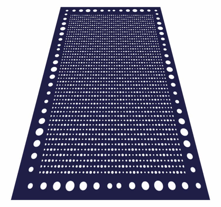 Tappeto vinile strisce eleganza a pois - TenStickers