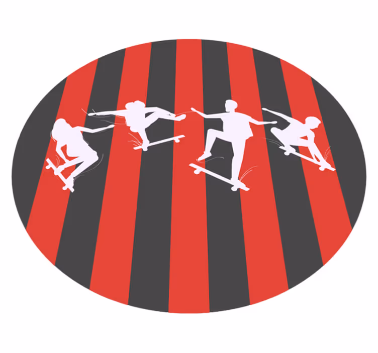 Tappeto vinile giochi sagome di scherma - TenStickers