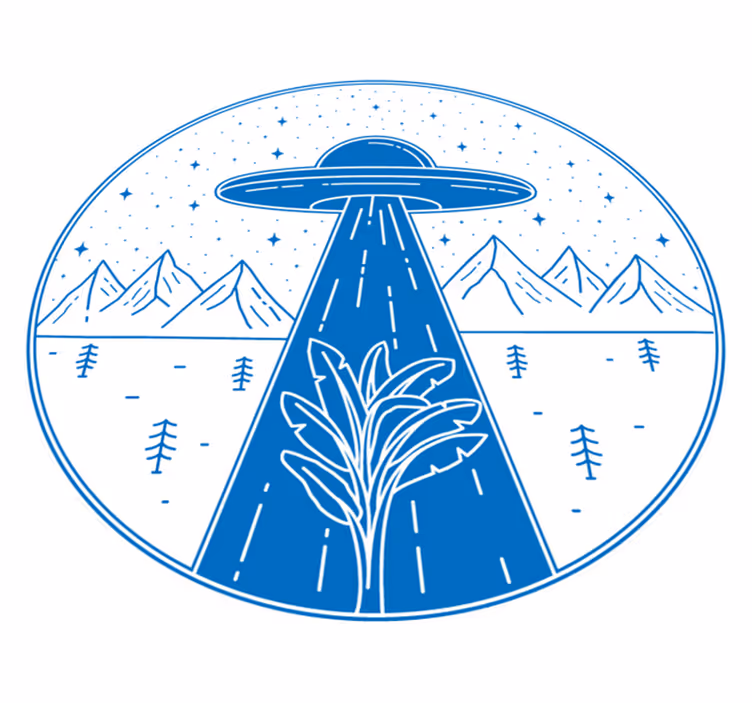 Tappeto vinile per bambini avventura ufo - TenStickers