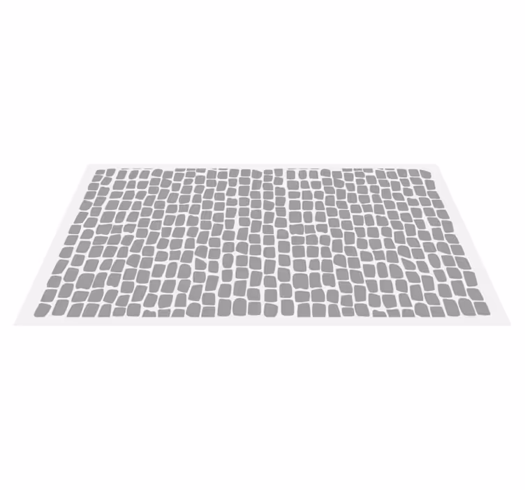 Tappeto vinile piastrelle reticolo monocromatico - TenStickers
