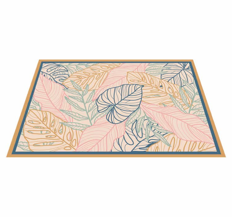 Tappeto vinile natura motivi tropicali frondosi - TenStickers