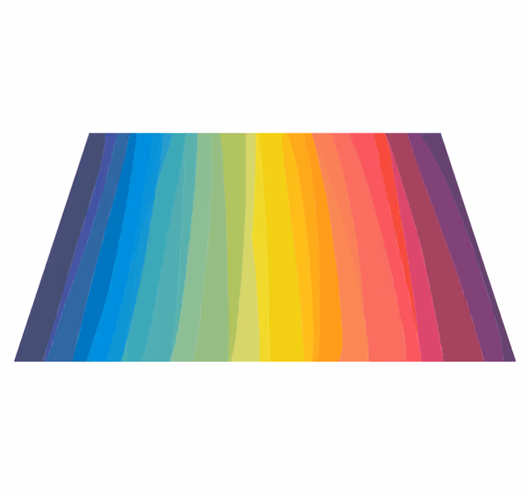 Tappeto vinile strisce strisce colorate a gradiente - TenStickers