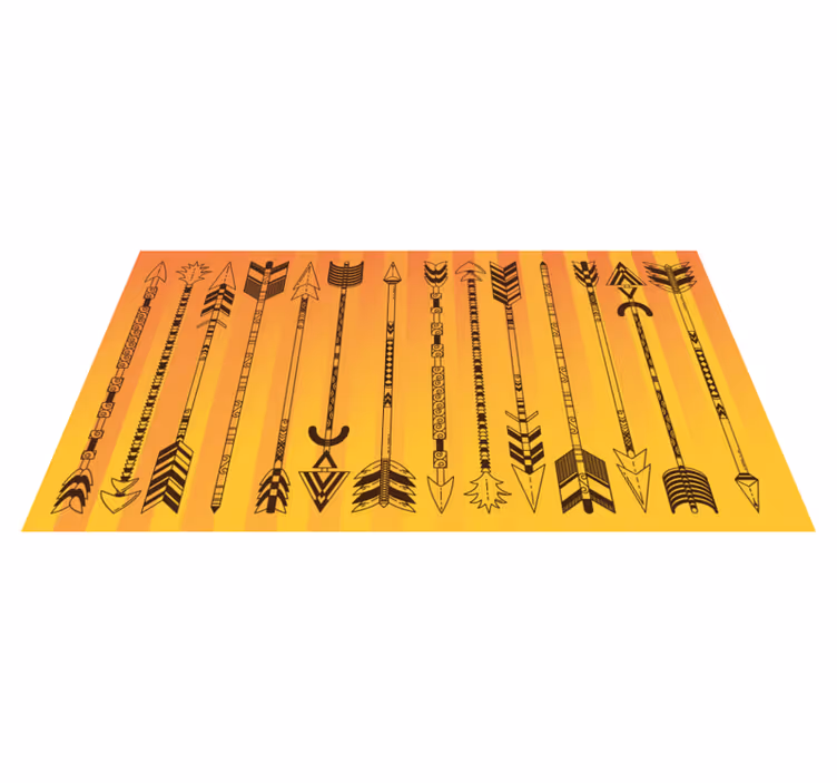 Tappeto vinile etnico motivo a freccia tribale - TenStickers
