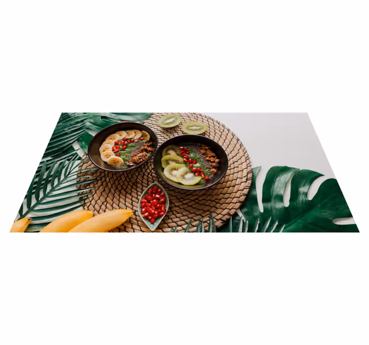 Tappeto pvc cucina ciotole di frutta tropicale - TenStickers
