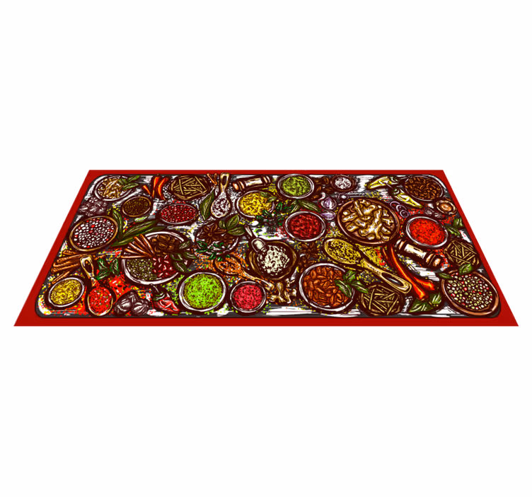 Tappeto pvc cucina saporita diffusione culinaria - TenStickers