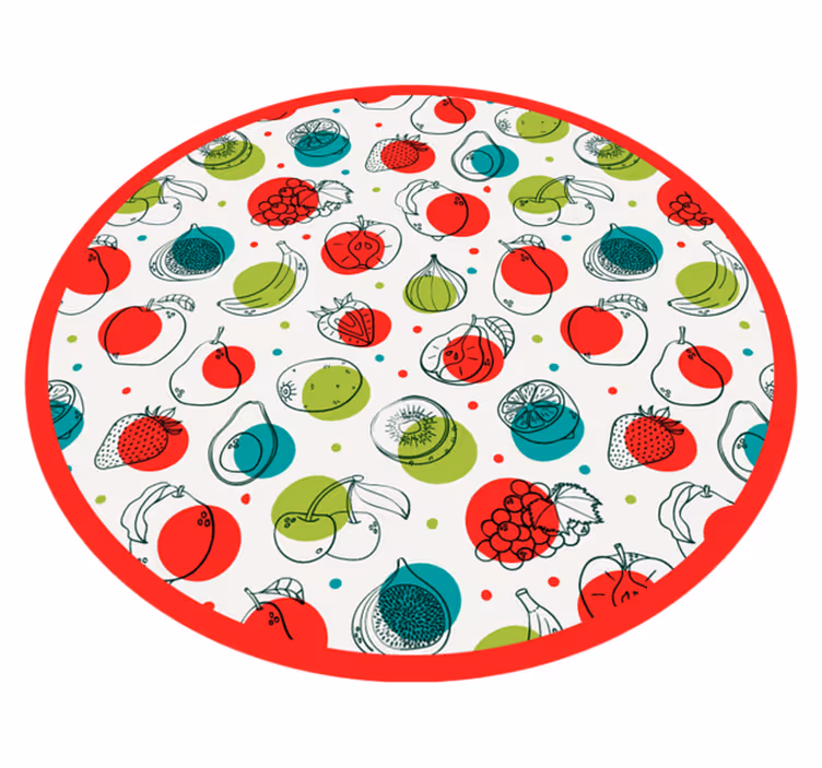 Tappeto pvc cucina motivo semplice di frutta - TenStickers