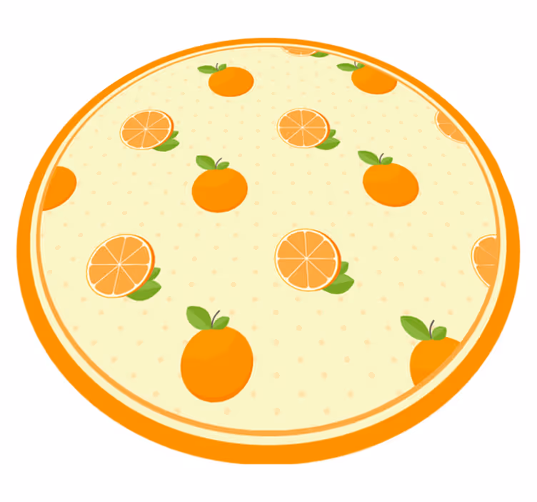 Tappeto pvc cucina illustrazione di agrumi - TenStickers