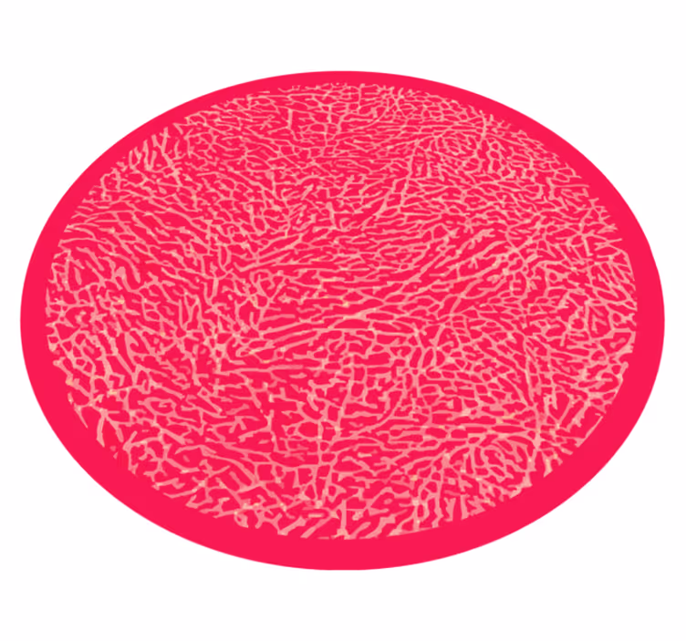 Tappeto vinile motivi design rosa vivido - TenStickers