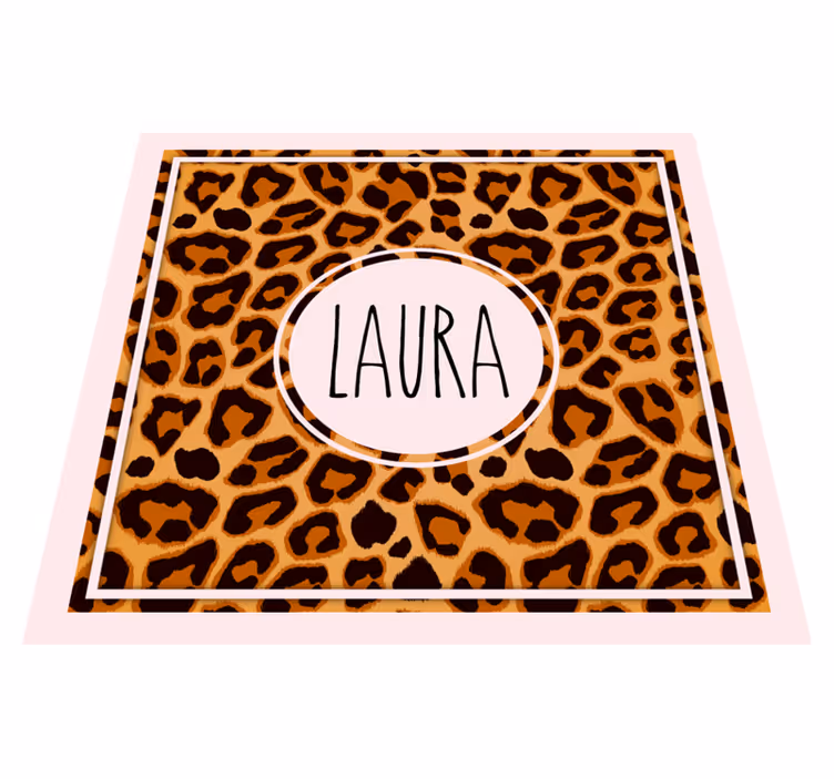 Tappeto in vinile leopardata personalizzata - TenStickers