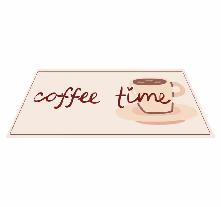 Tappeto pvc cucina tazza da caffè - TenStickers
