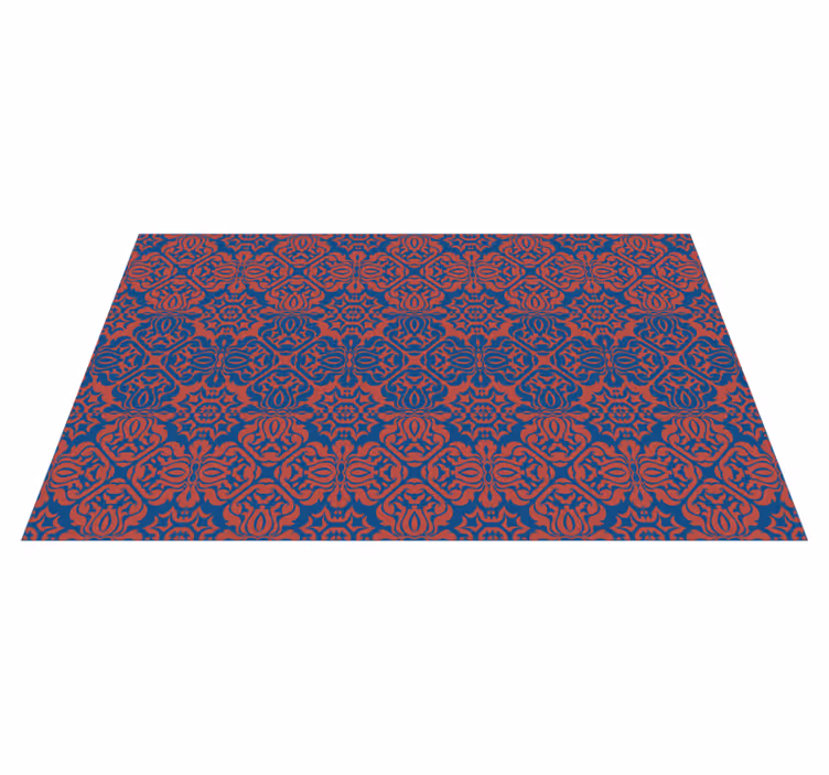 Tappeto vinile fiori elementi botanici eleganti - TenStickers