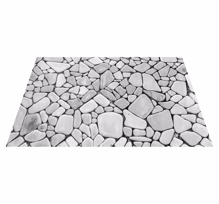 Tappeto vinile effetto pietra texture a ciottoli - TenStickers
