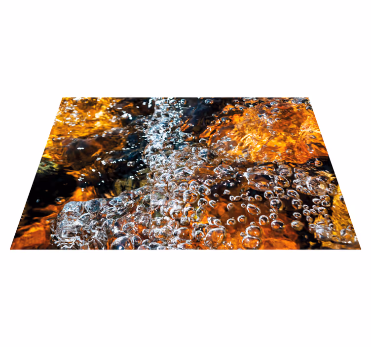Tappeti vinile motivi flusso d'acqua gorgogliante - TenStickers