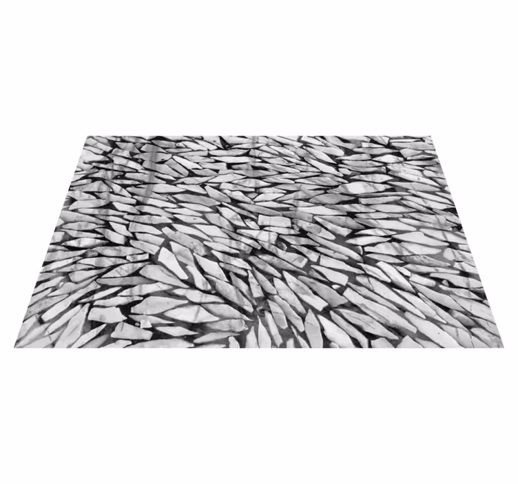 Tappeto vinile effetto pietra motivo realistico grigio - TenStickers