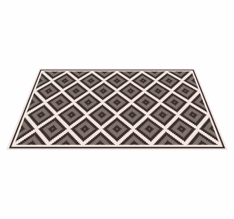 Tappeto vinile geometrico concetto di diamante - TenStickers