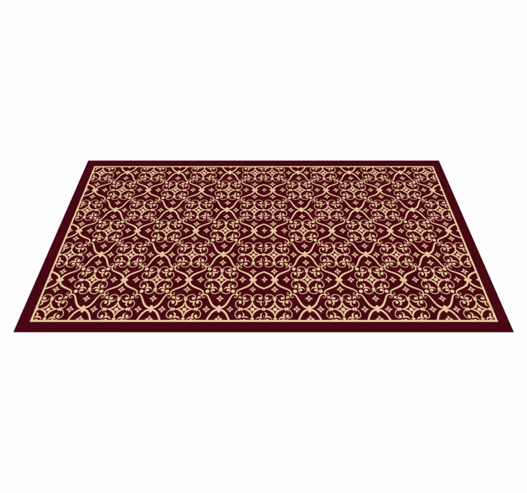 Tappeto vinile vintage motivo elegante vintage - TenStickers