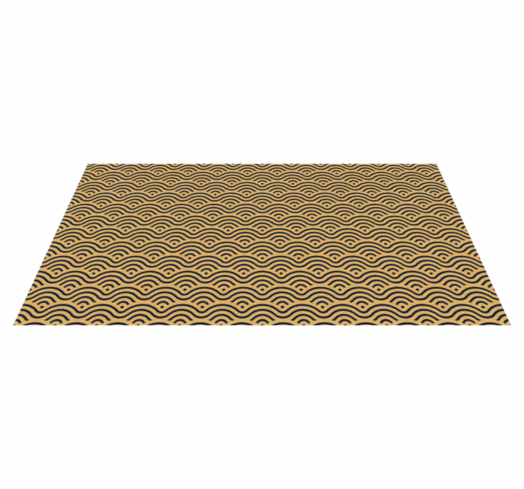 Tappeto vinile geometrico aspetto ondulato - TenStickers