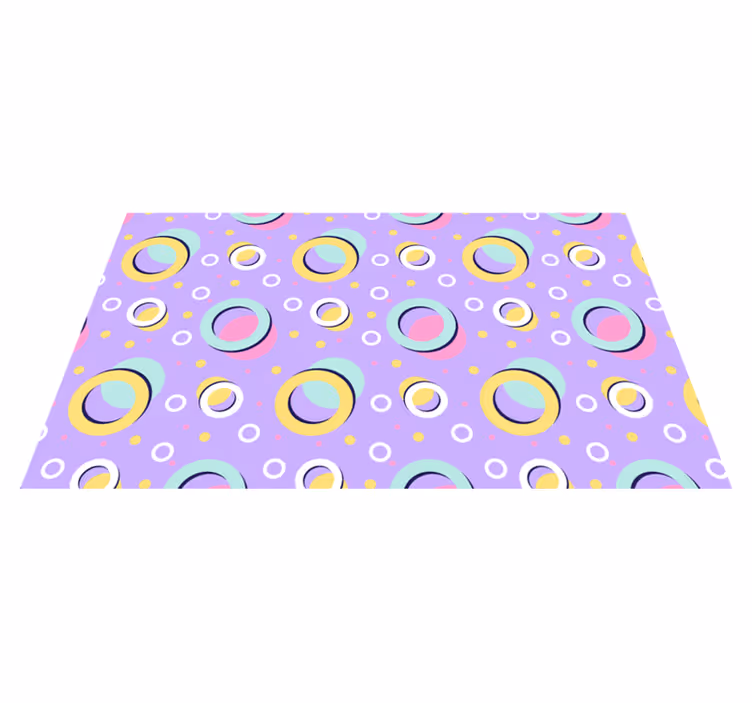Tappeto in vinile per bambini Cerchi colorati - TenStickers