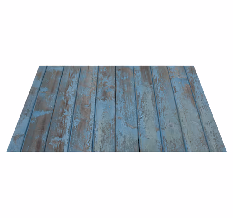 Tappeto vinile in legno Tavole di legno blu e grigie - TenStickers